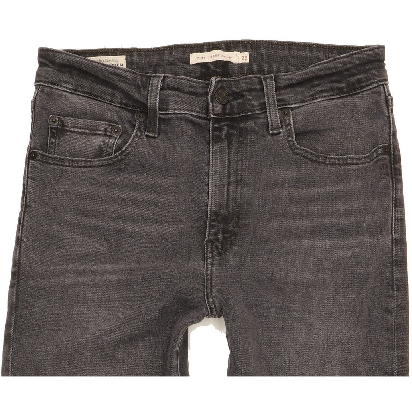 Levi's 721 Women Grey Skinny Slim Stretch Jeans W29 L32