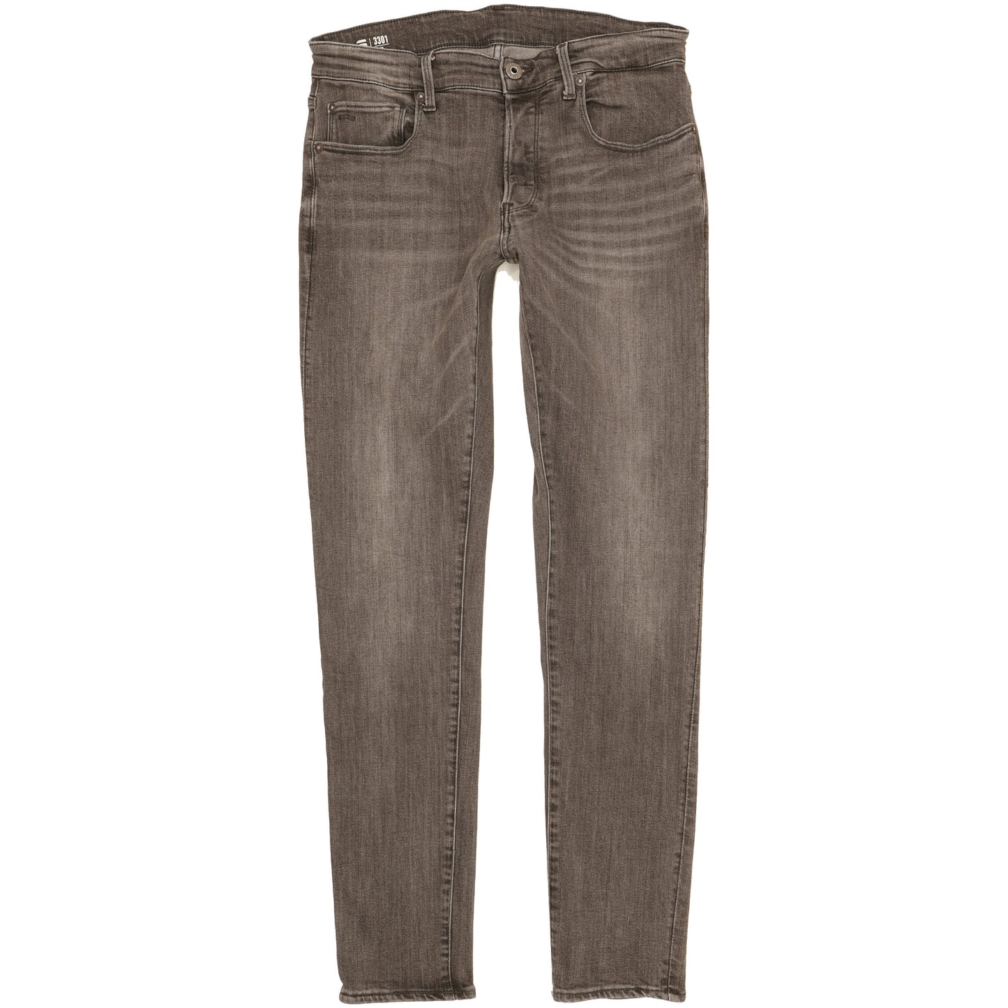 G-Star 3301 Men Grey Skinny Slim Stretch Jeans W32 L33