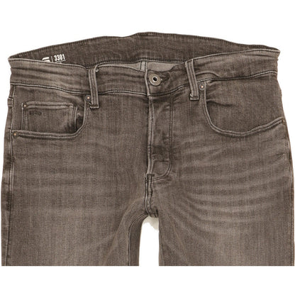 G-Star 3301 Men Grey Skinny Slim Stretch Jeans W32 L33
