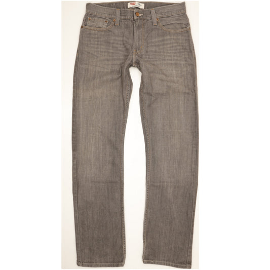 Levi's 514 Men Grey Straight Slim Jeans W33 L34
