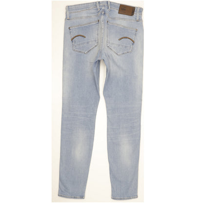 G-Star Revend Men Blue Skinny Slim Stretch Jeans W34 L32