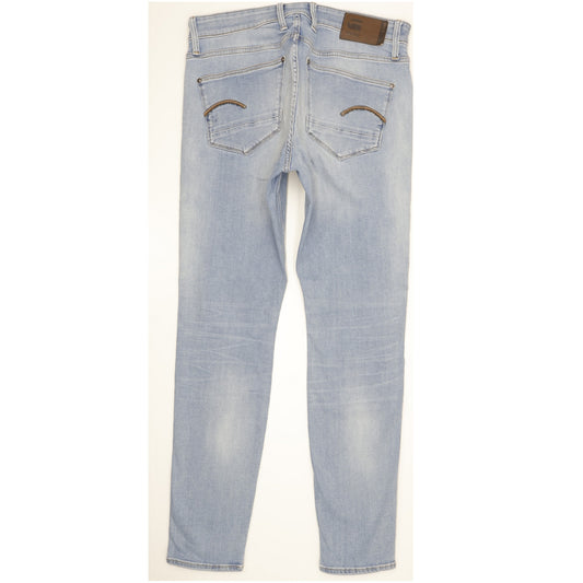 G-Star Revend Men Blue Skinny Slim Stretch Jeans W34 L32