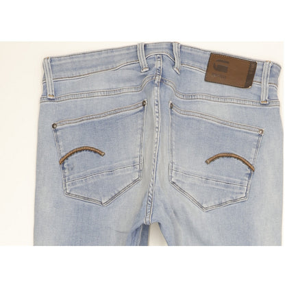 G-Star Revend Men Blue Skinny Slim Stretch Jeans W34 L32