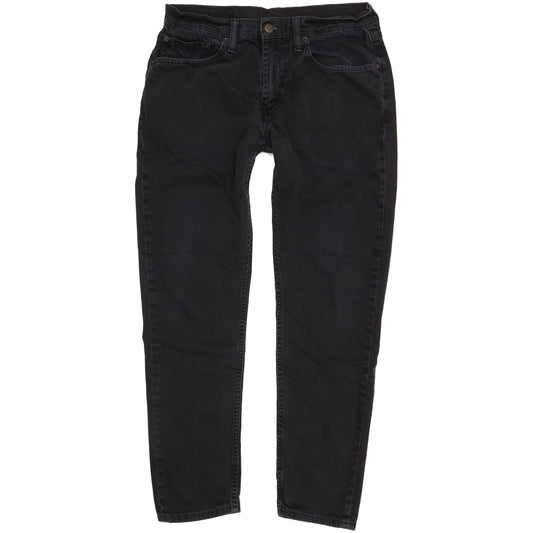 Levi's 512 Men Black Tapered Slim Stretch Jeans W32 L28