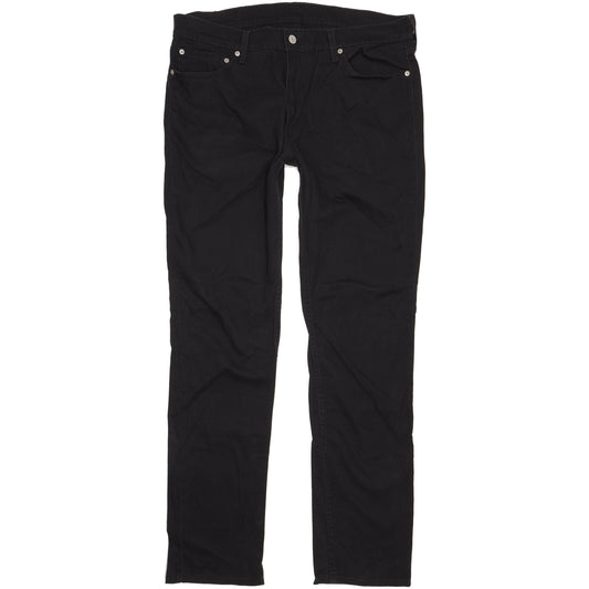 Levi's 511 Men Black Straight Slim Stretch Jeans W36 L34
