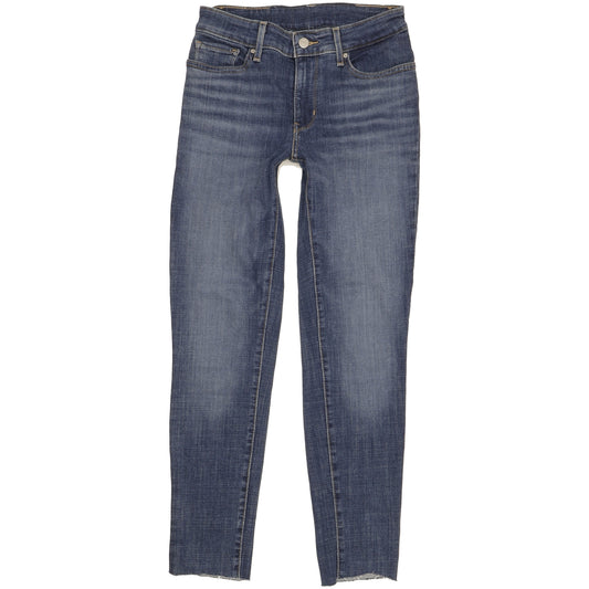 Levi's Women Blue Skinny Slim Stretch Jeans W28 L28