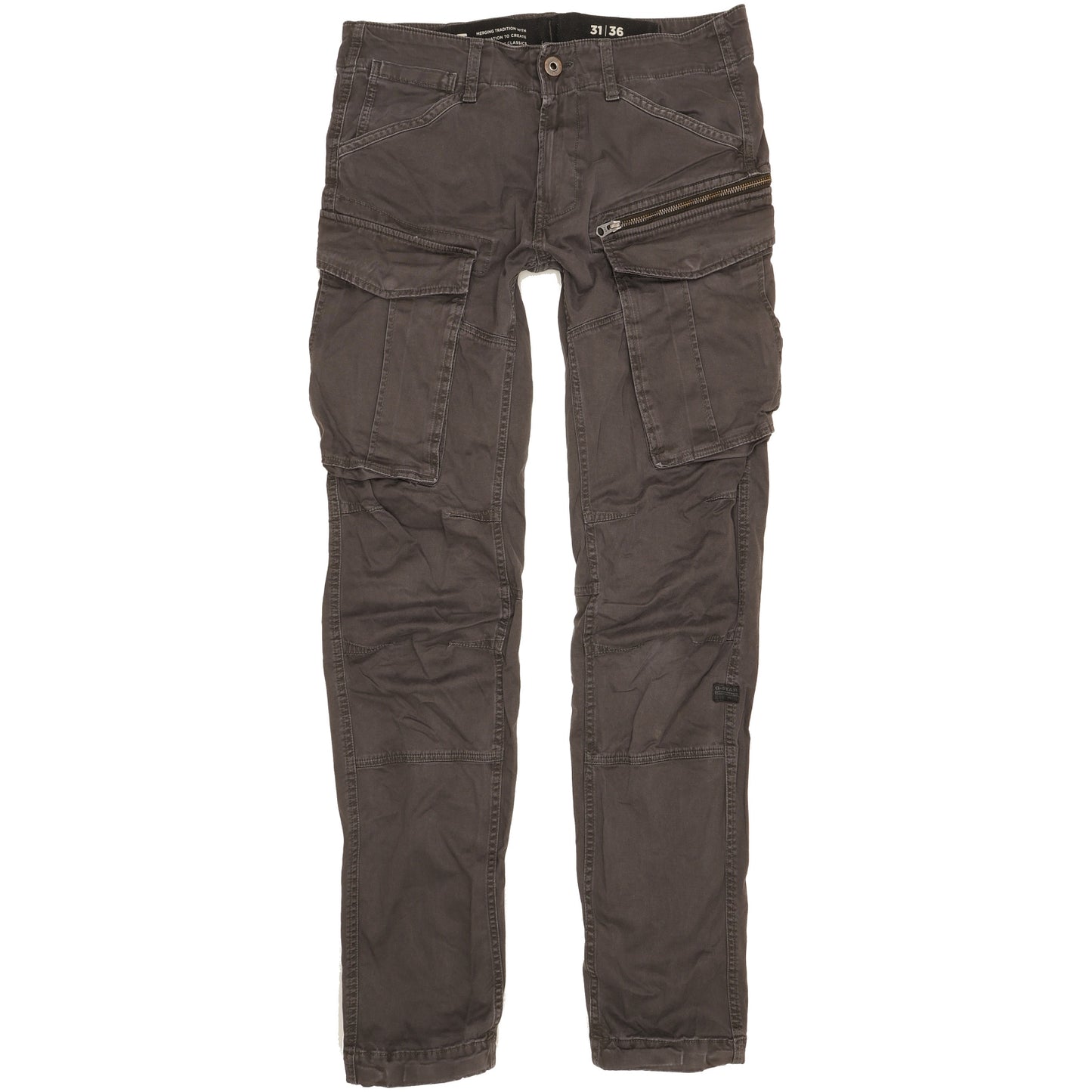 G-Star Rovic 3D Men Grey Tapered Regular Stretch Jeans W31 L36