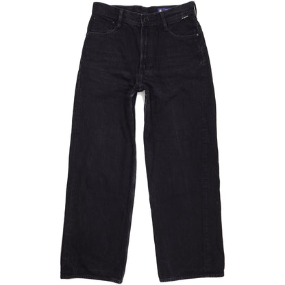 G-Star Stray Ultra Black Straight Loose Jeans High Waisted W30 L30