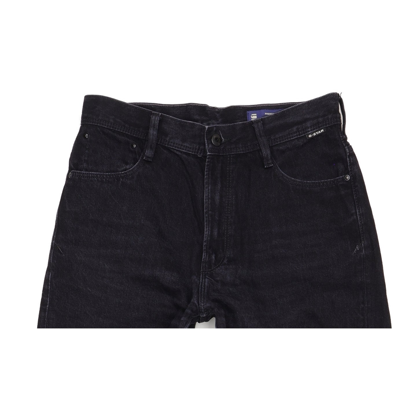 G-Star Stray Ultra Black Straight Loose Jeans High Waisted W30 L30