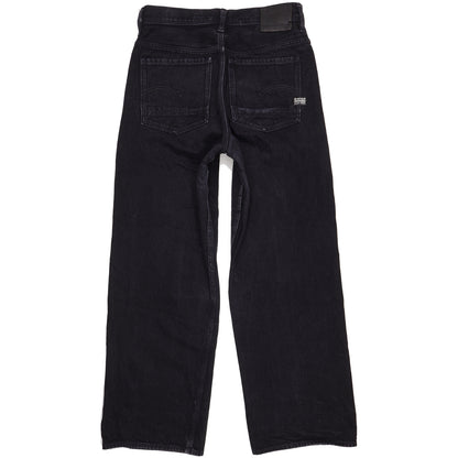 G-Star Stray Ultra Black Straight Loose Jeans High Waisted W30 L30