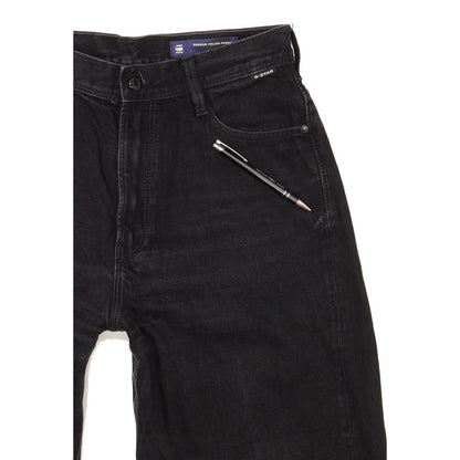 G-Star Stray Ultra Black Straight Loose Jeans High Waisted W30 L30