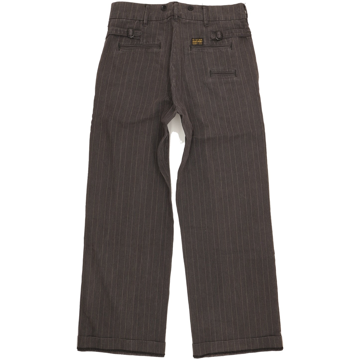 G-Star Navy Art Men Brown Straight Loose Chino Trousers W31 L30