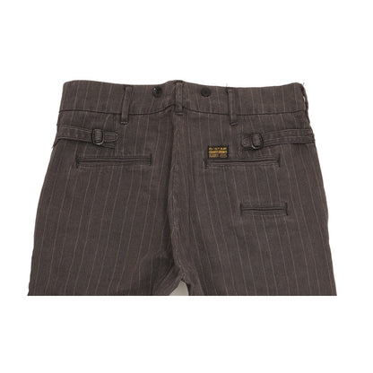 G-Star Navy Art Men Brown Straight Loose Chino Trousers W31 L30