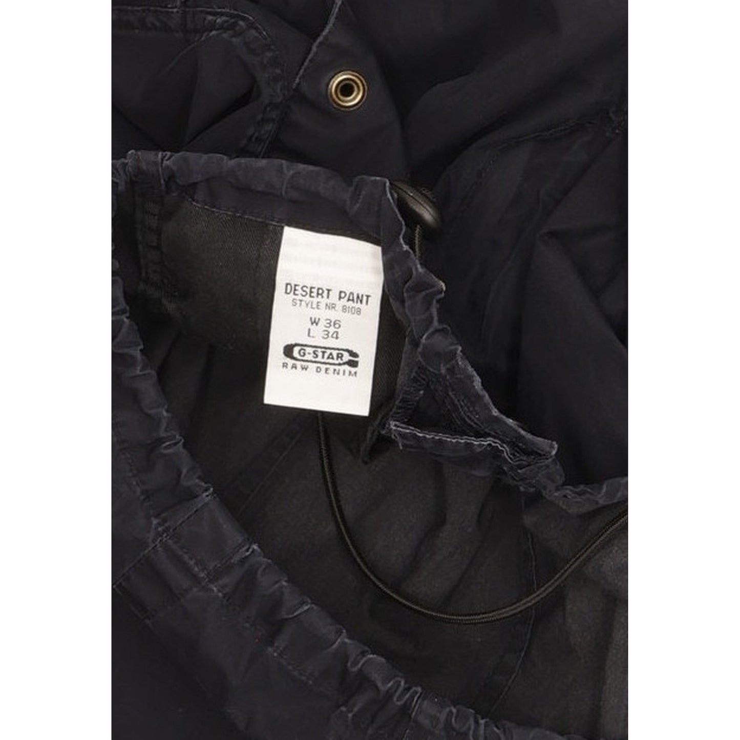 G-Star Desert Men Black Straight Regular Jogger Trousers W36 L34