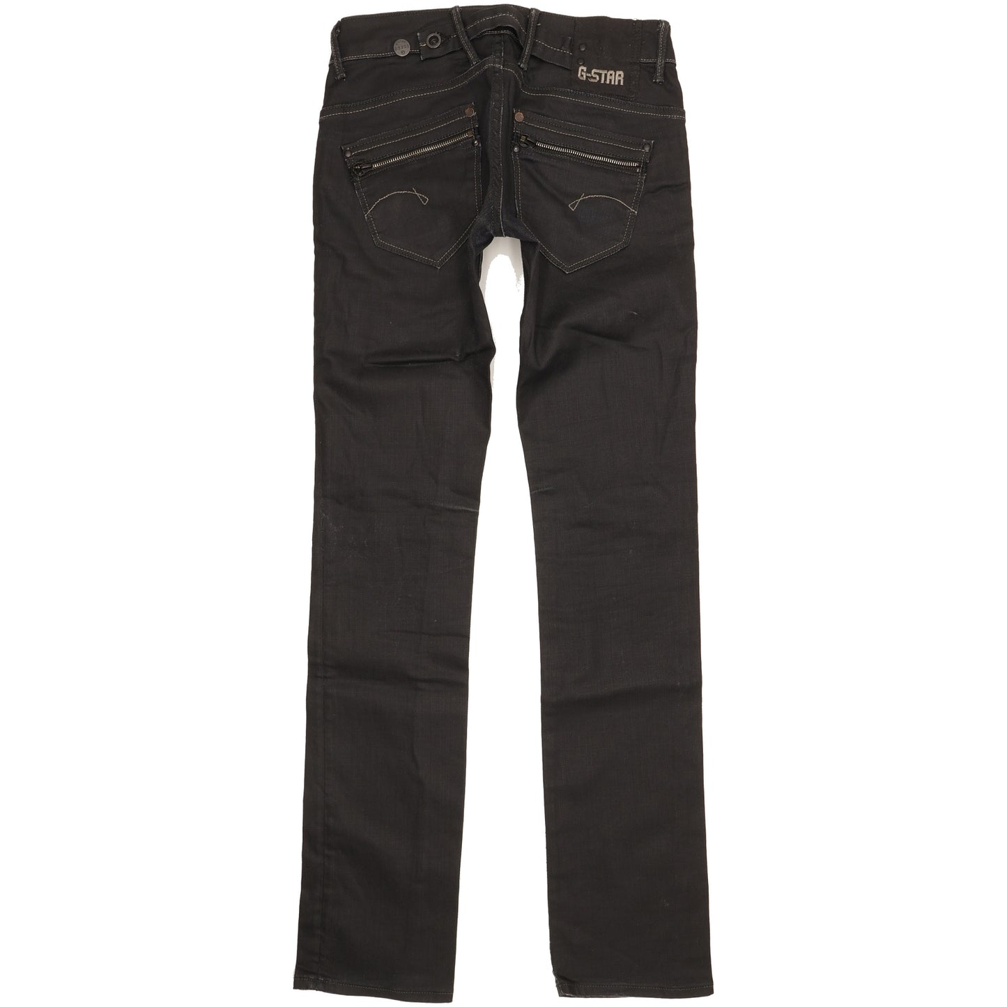 G-Star Corvet Women Black Straight Slim Stretch Jeans W26 L34