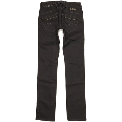 G-Star Corvet Women Black Straight Slim Stretch Jeans W26 L34