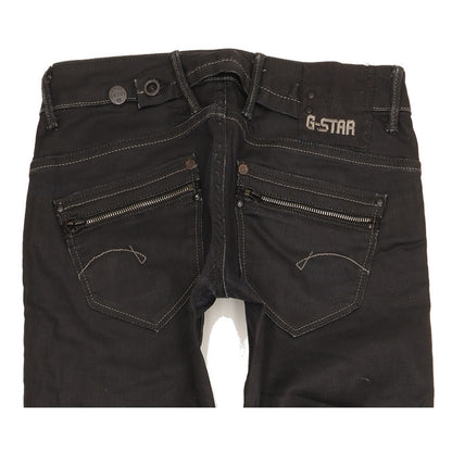 G-Star Corvet Women Black Straight Slim Stretch Jeans W26 L34