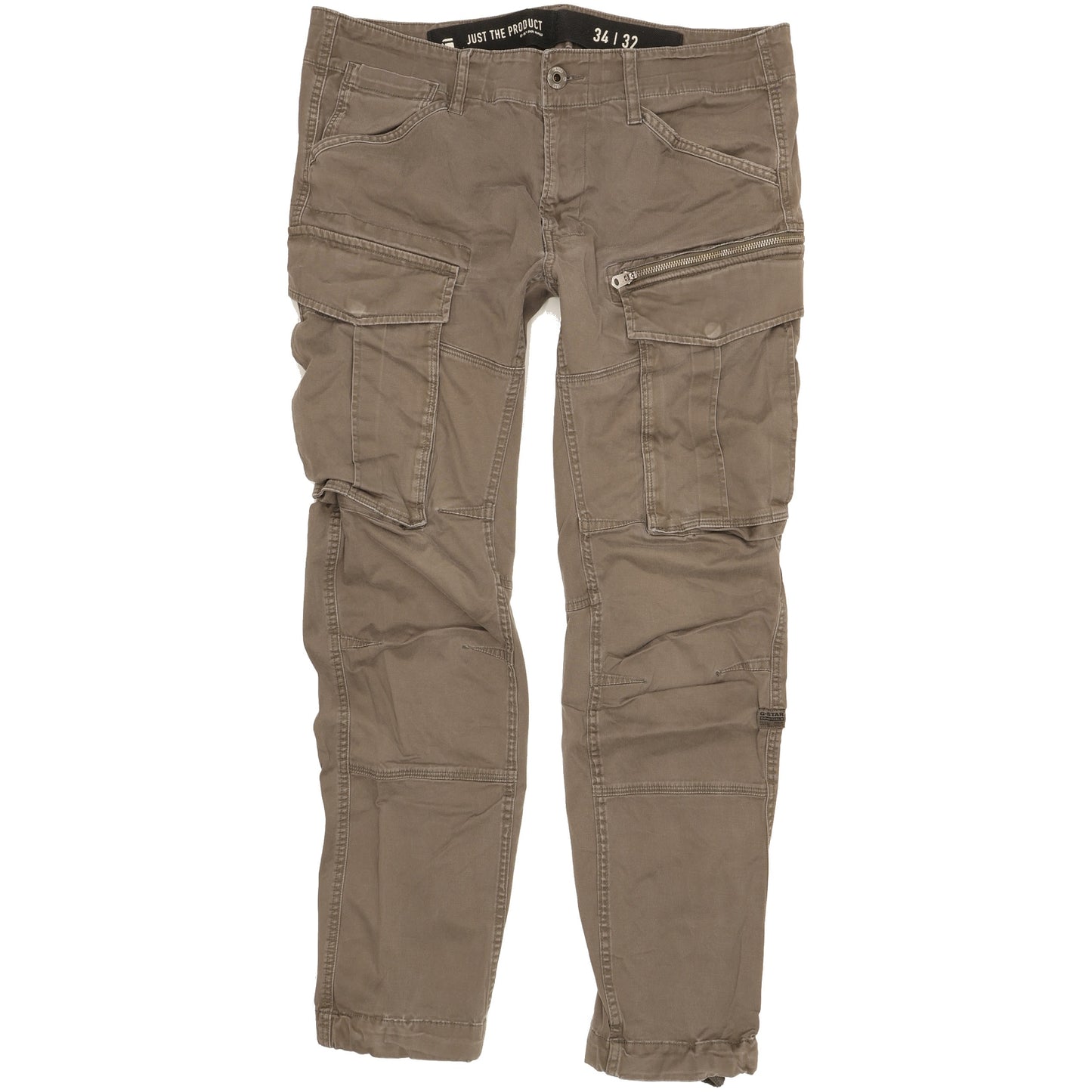 G-Star Rovic 3D Men Grey Tapered Loose Stretch Jeans W34 L32