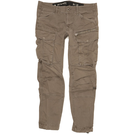G-Star Rovic 3D Men Grey Tapered Loose Stretch Jeans W34 L32