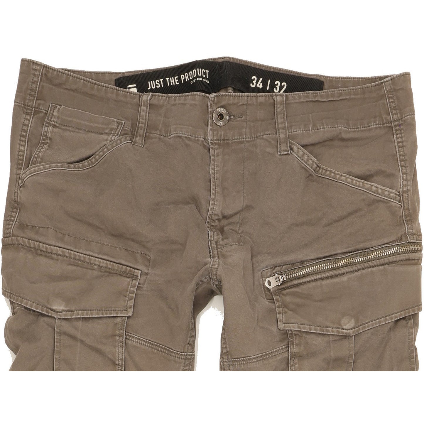 G-Star Rovic 3D Men Grey Tapered Loose Stretch Jeans W34 L32
