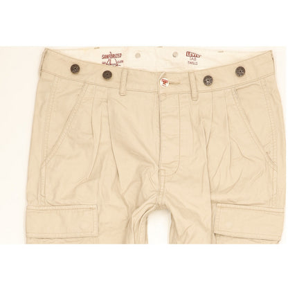 Levi's Tab Twills Men Beige Tapered Loose Jeans W27 L29