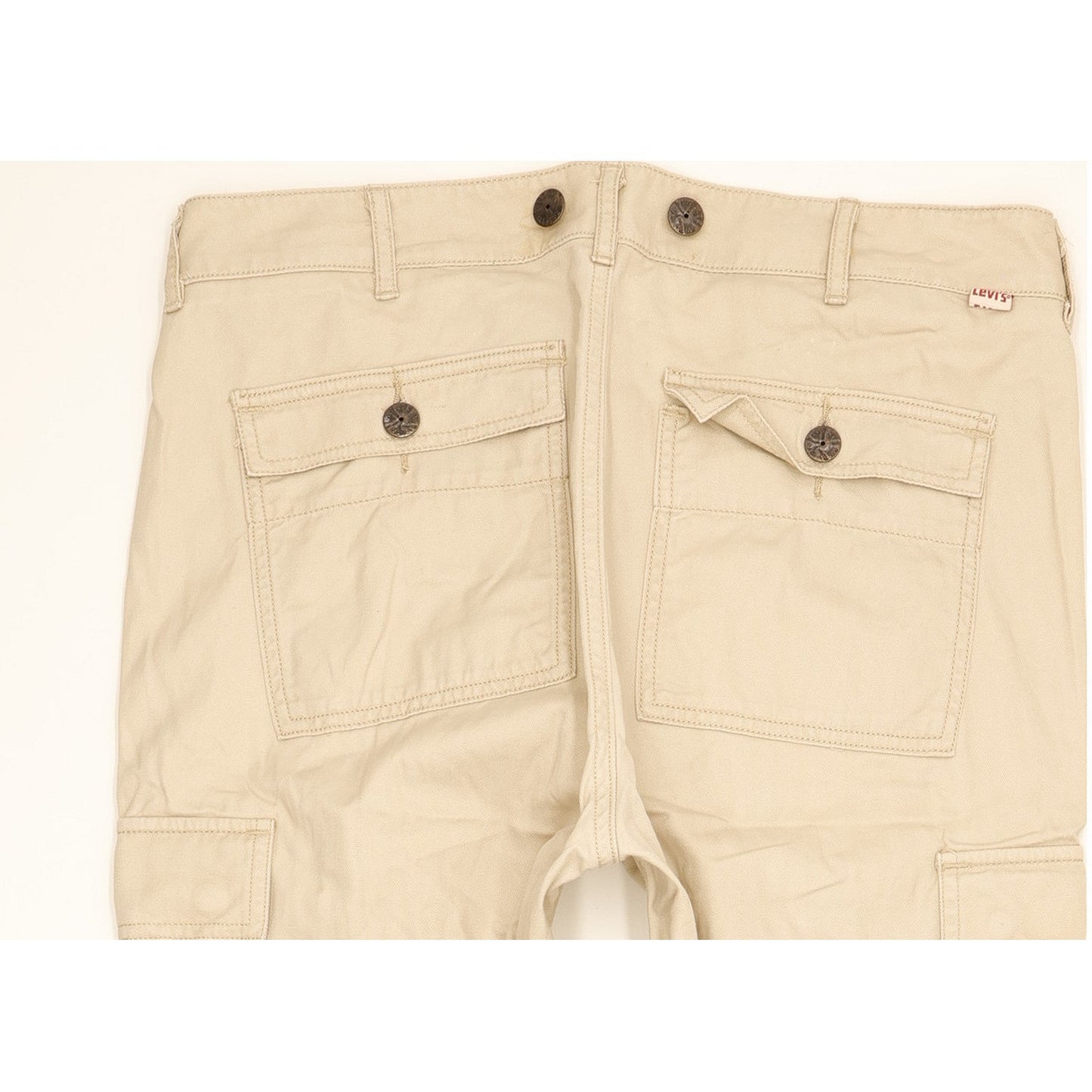 Levi's Tab Twills Men Beige Tapered Loose Jeans W27 L29