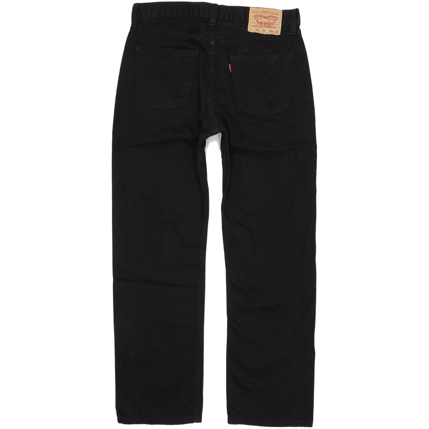 Levi's 751 Men Black Straight Regular Jeans W32 L30