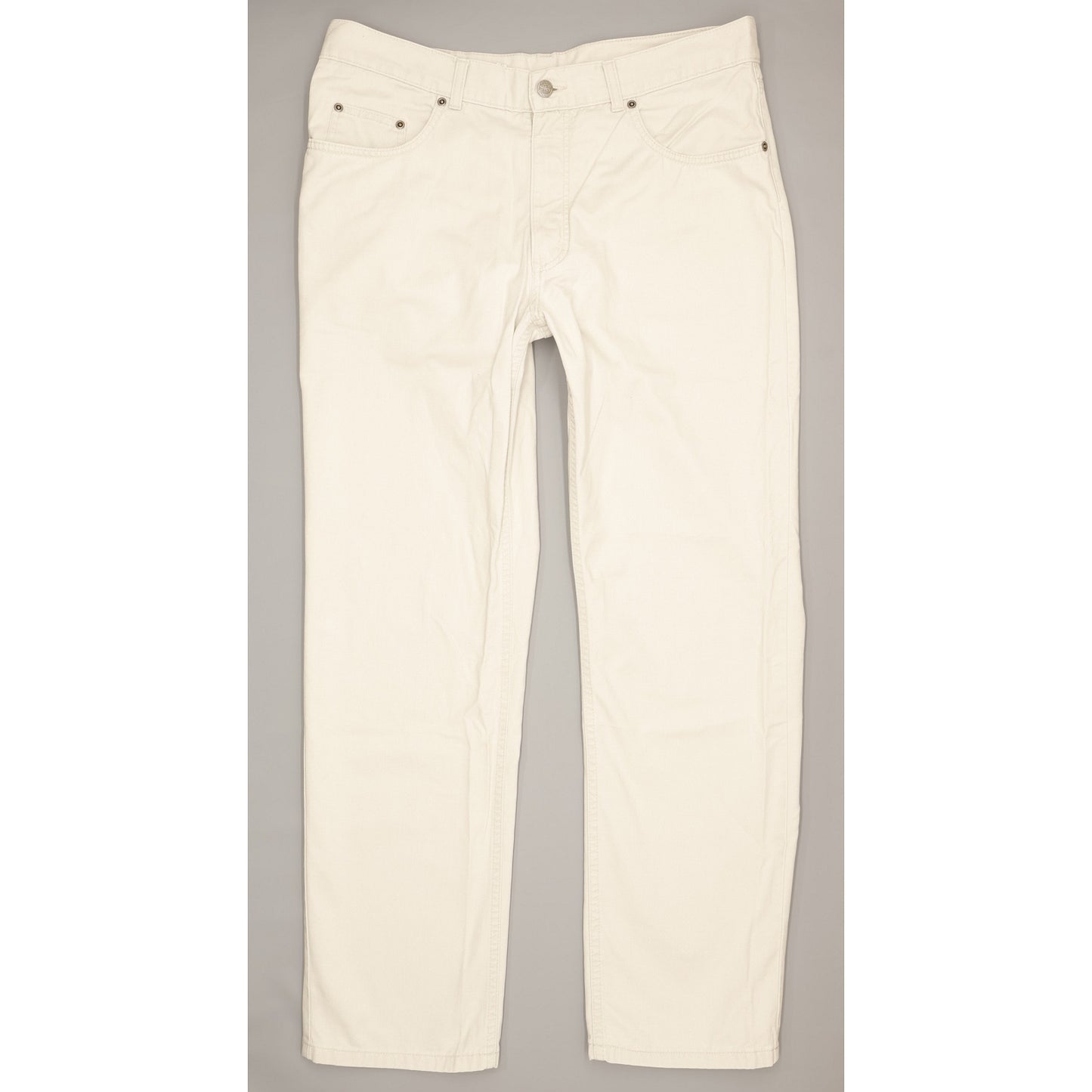 Pioneer Men White Straight Regular Jeans W38 L32