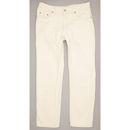 Pioneer Men White Straight Regular Jeans W38 L32