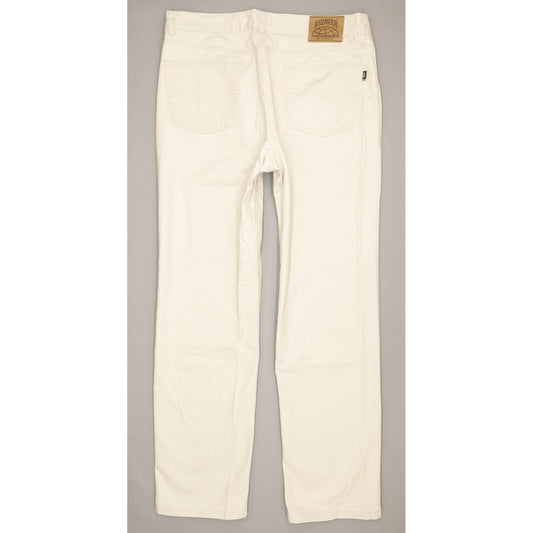 Pioneer Men White Straight Regular Jeans W38 L32