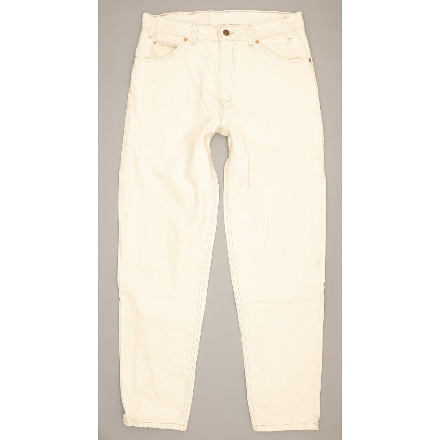 Levi's 550 Made in USA Men Beige Tapered Relaxed Jeans W33 L32