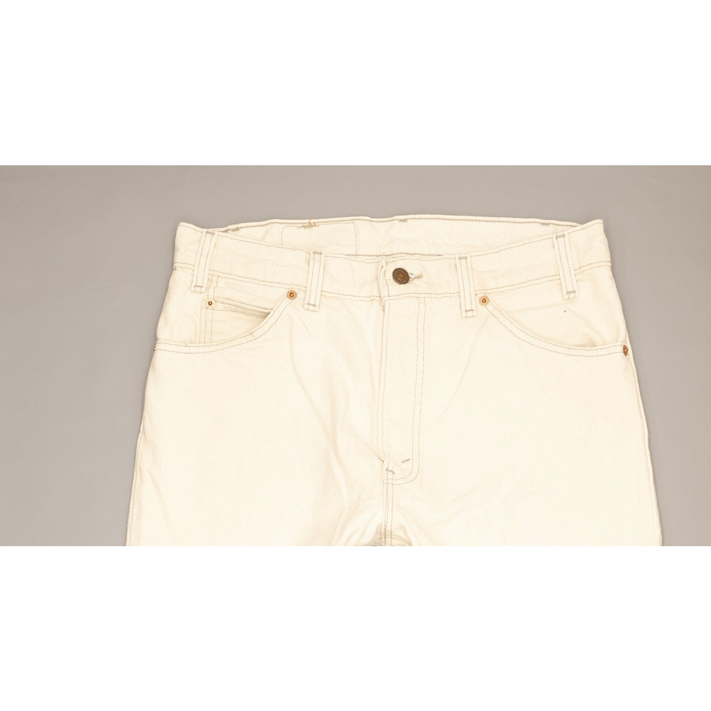 Levi's 550 Made in USA Men Beige Tapered Relaxed Jeans W33 L32