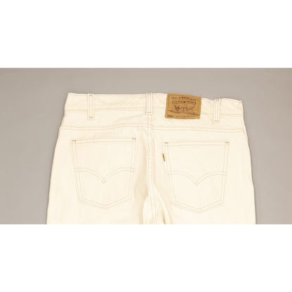 Levi's 550 Made in USA Men Beige Tapered Relaxed Jeans W33 L32