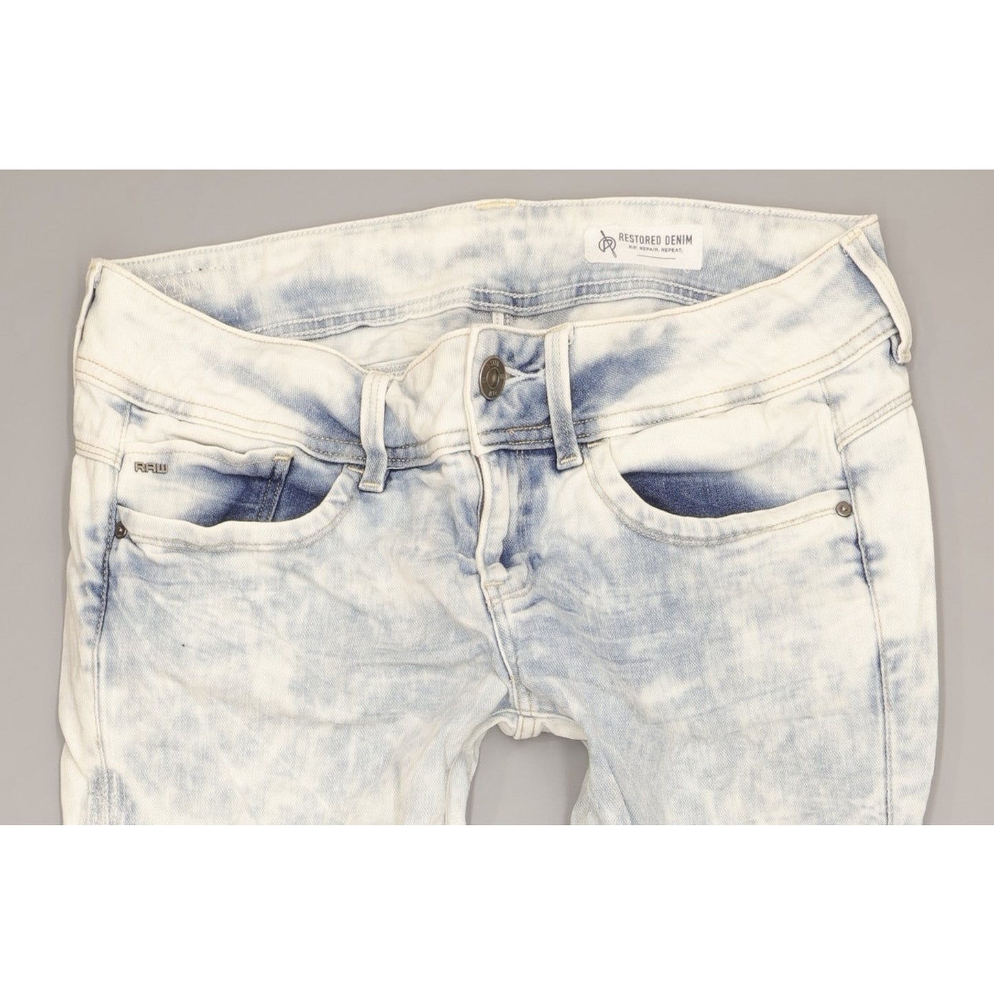 G-Star Lynn Women Blue Skinny Slim Stretch Jeans W28 L32