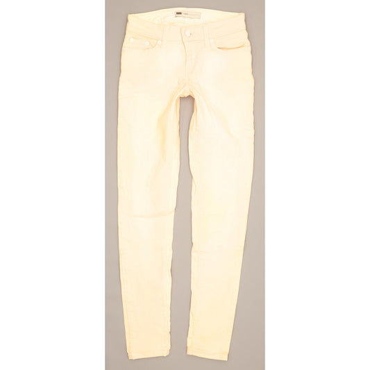 Levi's Leggins Women Orange Skinny Slim Stretch Jeans W25 L30