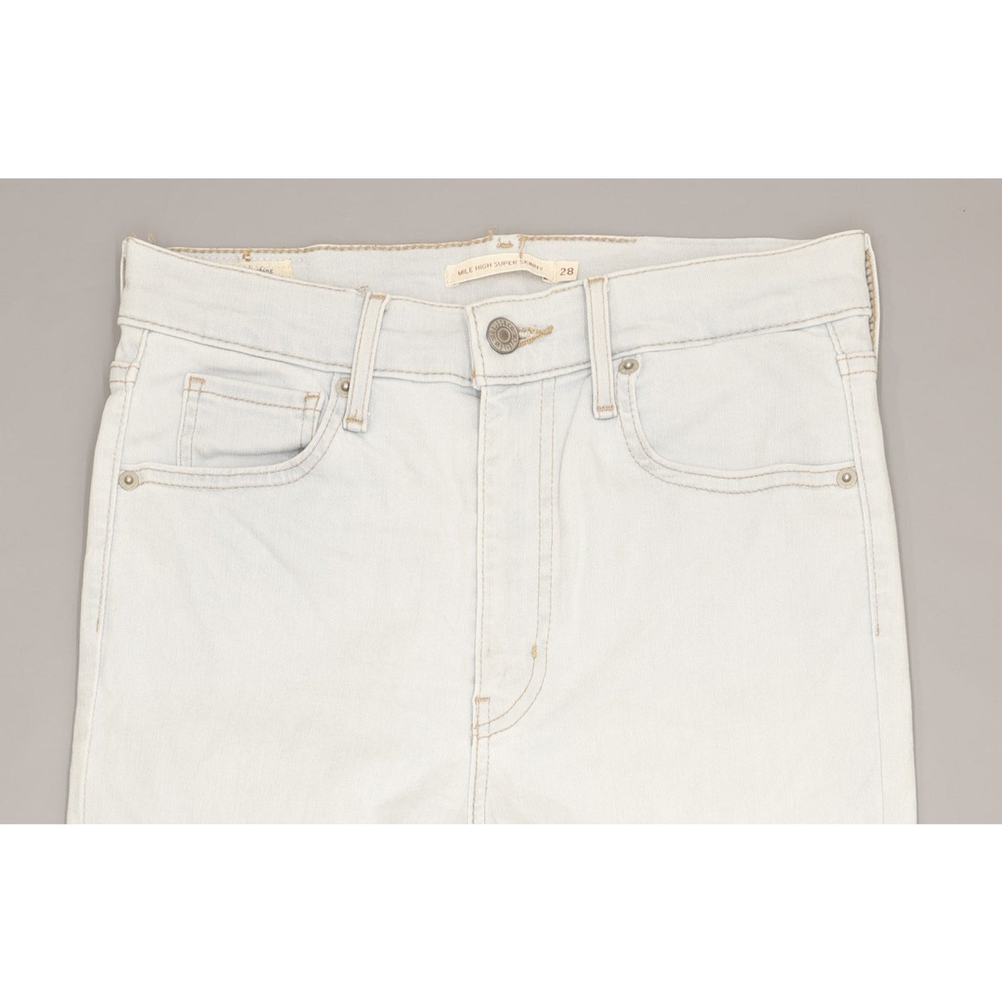 Levi's Mile Blue Skinny Slim Stretch Jeans High Waisted W28 L30