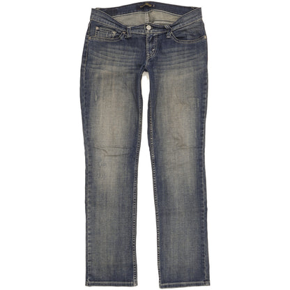 Levi's 524 Women Blue Straight Slim Stretch Jeans W28 L31