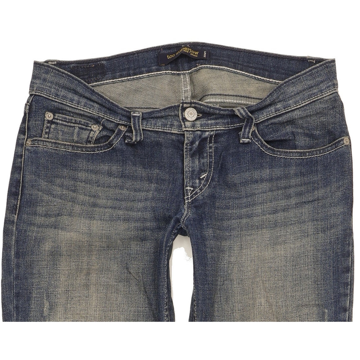 Levi's 524 Women Blue Straight Slim Stretch Jeans W28 L31