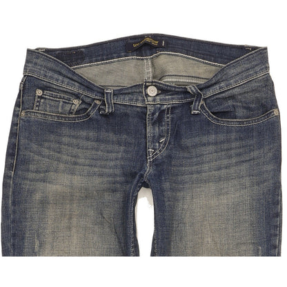 Levi's 524 Women Blue Straight Slim Stretch Jeans W28 L31