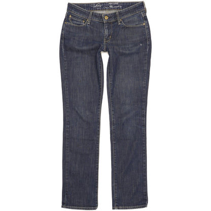 Levi's Demi Curve Women Blue Straight Slim Stretch Jeans W26 L31
