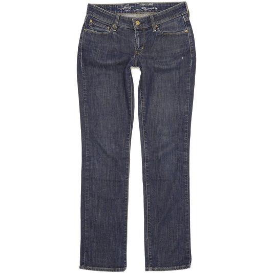 Levi's Demi Curve Women Blue Straight Slim Stretch Jeans W26 L31