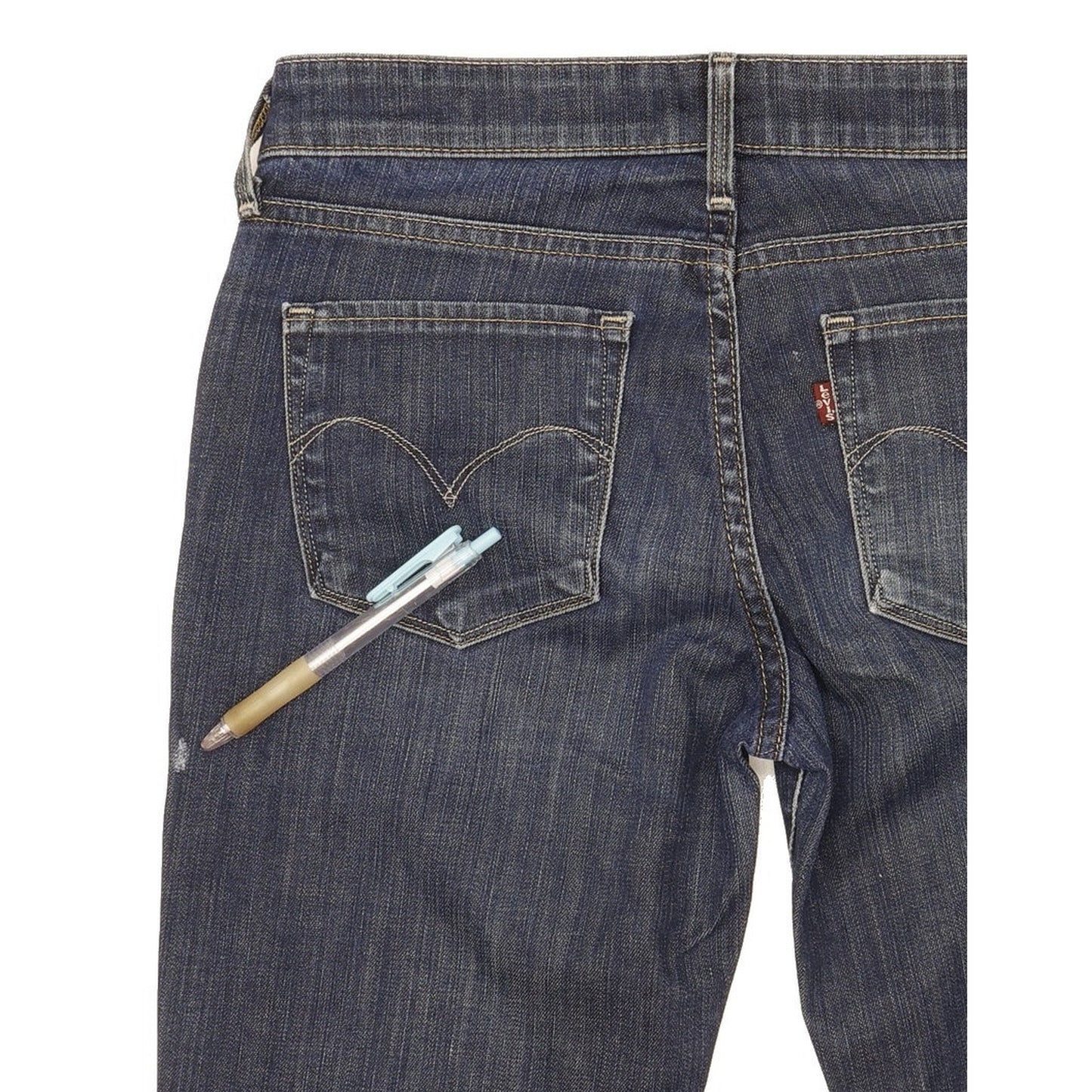 Levi's Demi Curve Women Blue Straight Slim Stretch Jeans W26 L31