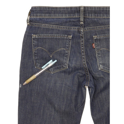 Levi's Demi Curve Women Blue Straight Slim Stretch Jeans W26 L31