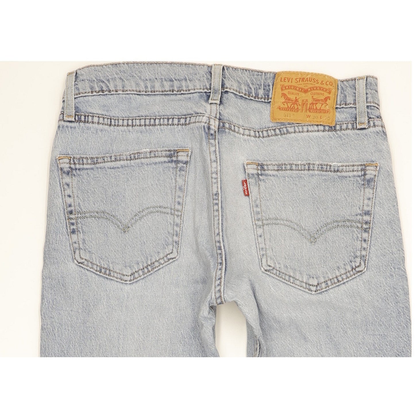 Levi's 511 Men Blue Straight Slim Stretch Jeans W30 L30