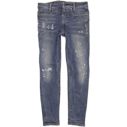 G-Star D-Staq 3D Men Blue Skinny Slim Stretch Jeans W32 L33