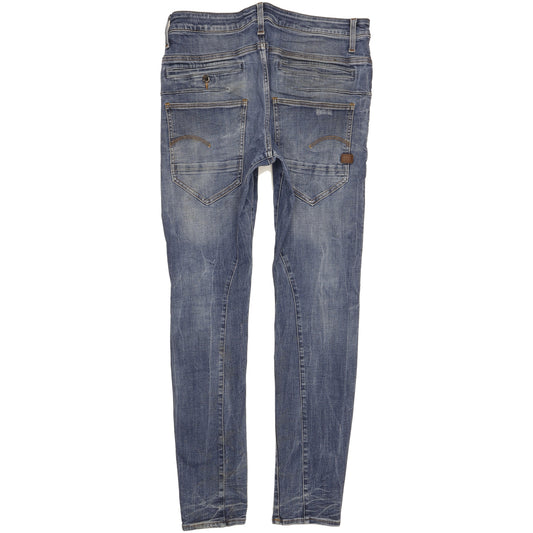 G-Star D-Staq 3D Men Blue Skinny Slim Stretch Jeans W32 L33