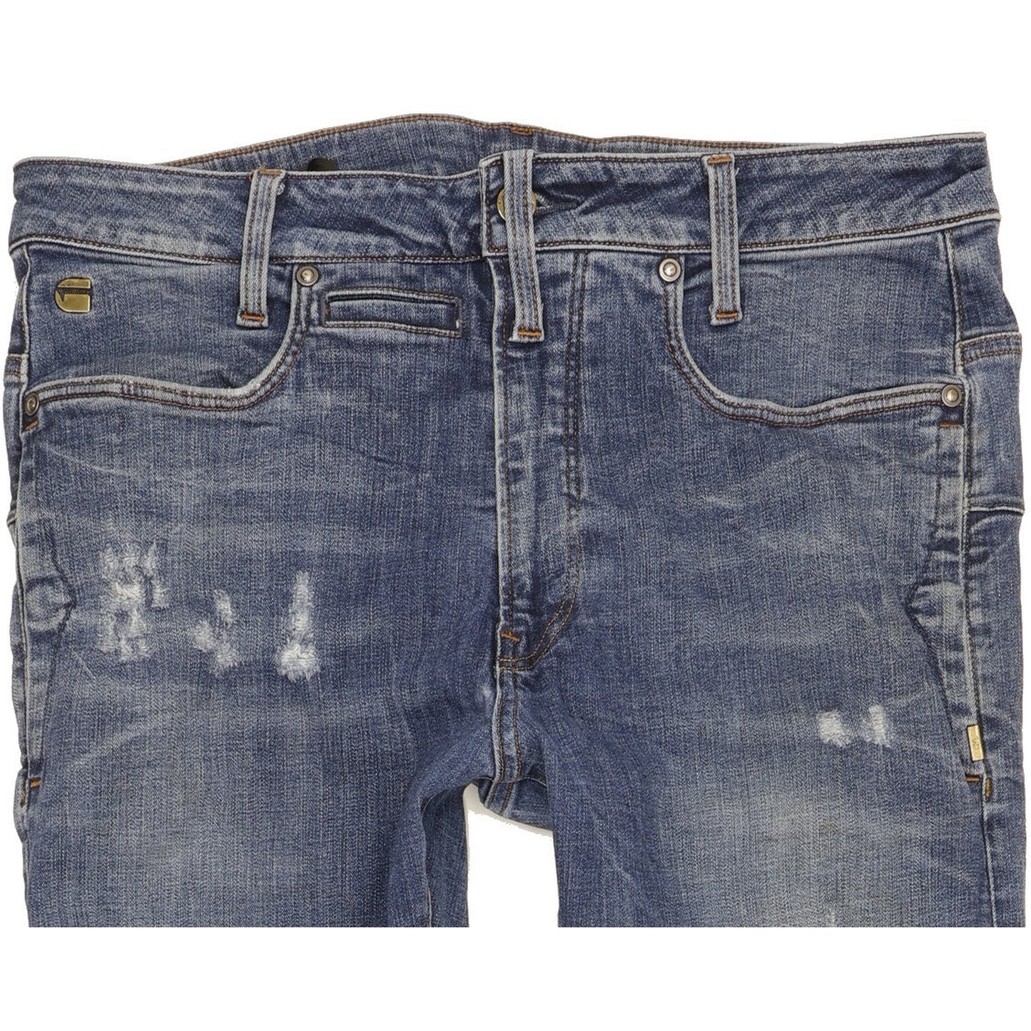 G-Star D-Staq 3D Men Blue Skinny Slim Stretch Jeans W32 L33
