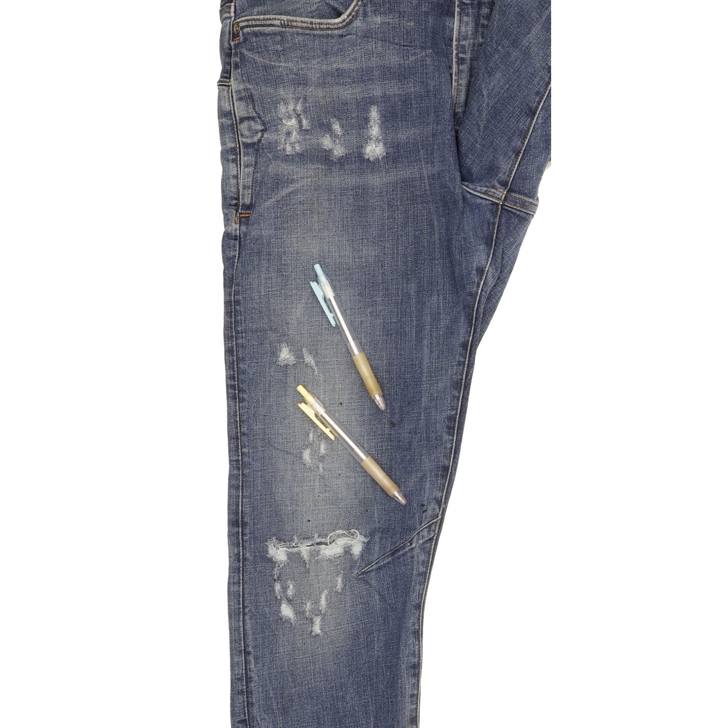 G-Star D-Staq 3D Men Blue Skinny Slim Stretch Jeans W32 L33