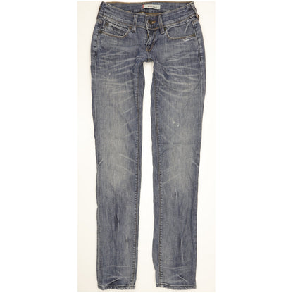 Levi's 571 Women Blue Straight Slim Stretch Jeans W27 L33