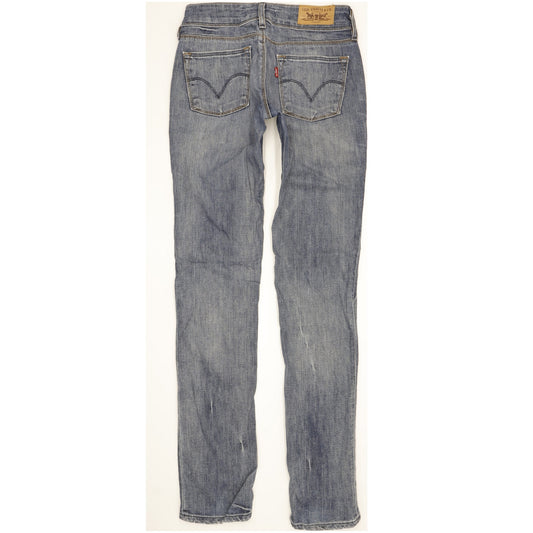 Levi's 571 Women Blue Straight Slim Stretch Jeans W27 L33